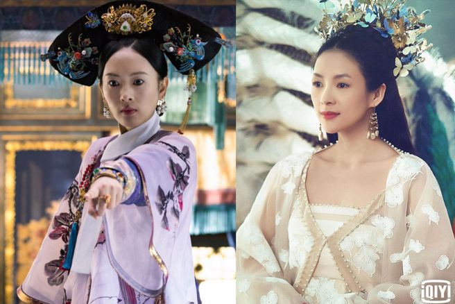 童瑶(左)一出道就被说长得神似章子怡(右)。（图／中视提供、爱奇艺提供）