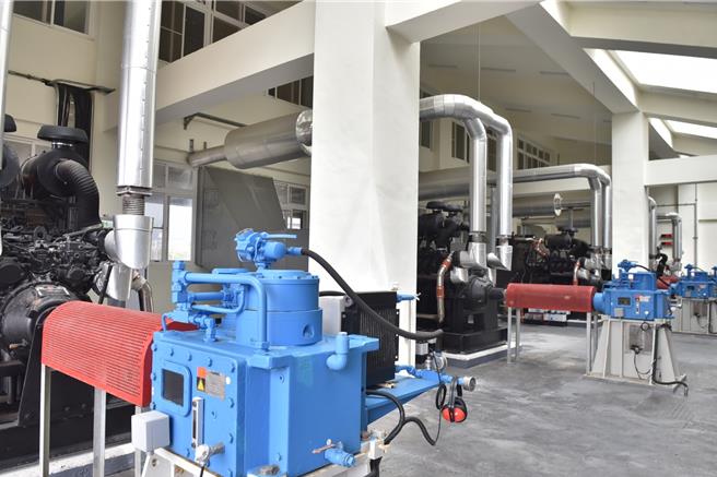 山陀兒將增強為中颱，花蓮市區9座抽水站確保啟動運轉。（花蓮市公所提供／王志偉花蓮傳真）