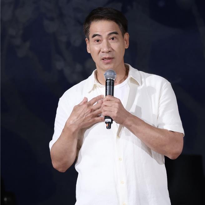 翁家明分享拍戏心情。（大爱电视台提供）