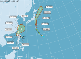 山陀兒路徑酷似04年南瑪都！當年暴雨2天1090毫米 氣象署：這次更強