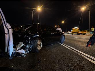 國道二次車禍遭撞斷腿「截肢保命」 國道警要追究跨越槽化線轎車