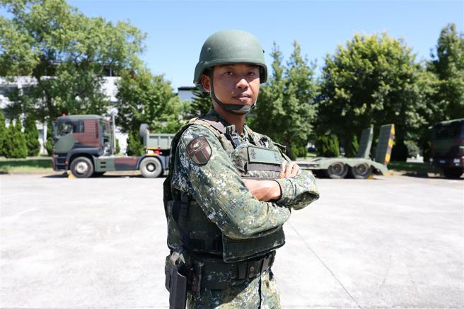 53工兵群工2營營長王中校。（記者袁銘駿攝）