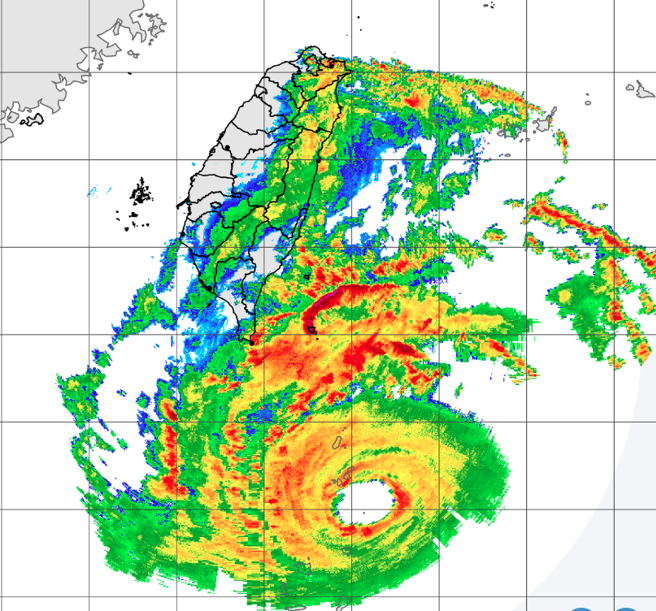 陆警范围包括台东、屏东、恒春半岛。（气象署提供）