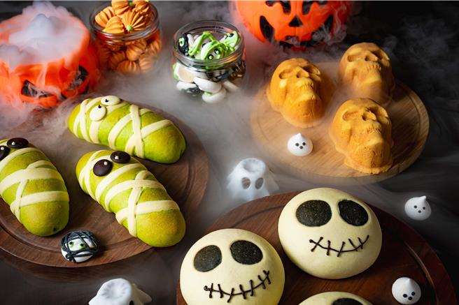 精緻糕點小舖The Deli推出多款逼真造型的萬聖主題麵包。（大溪笠復威斯汀提供）