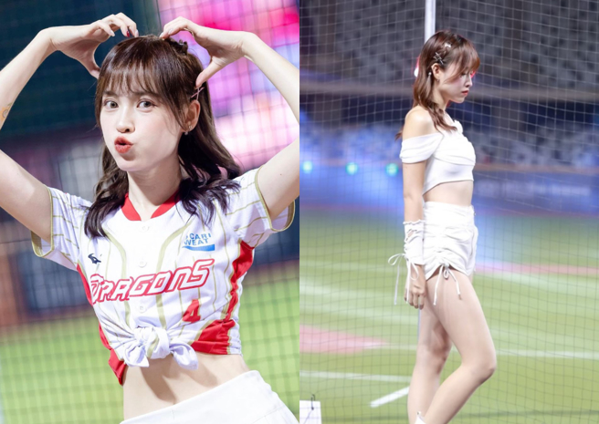 即便心情受到影响，但芮妮依旧尽全力完成表演，获得全场球迷掌声。（图／芮妮IG）