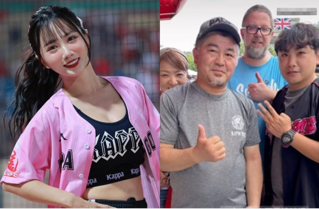 小龙女啦啦队的小珍奶，一次集结英国、日本、台湾球迷相见欢。（图／小珍奶IG）