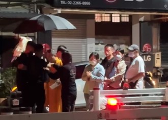 土城清水派出所长遭女毒虫拖撞殉职   家属现场招魂场面哀戚