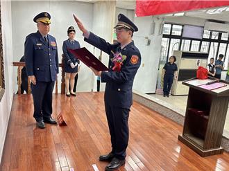 基隆市警第一分局長交接 兩任議長一同觀禮