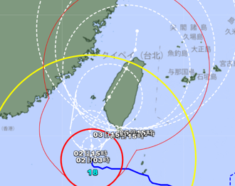 山陀兒登陸後「直切」台灣西部走廊 日版預測路徑大改