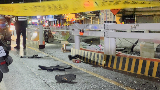 新北市土城警分局清水派出所警员临检，遇到车辆不停，双方追逐后在金城路二段与裕民街口发生碰撞，员警被拖行当场失去呼吸心跳。（吕健豪摄）