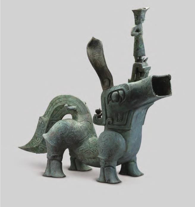 發現於八號坑的立人神獸。（圖：四川文物）