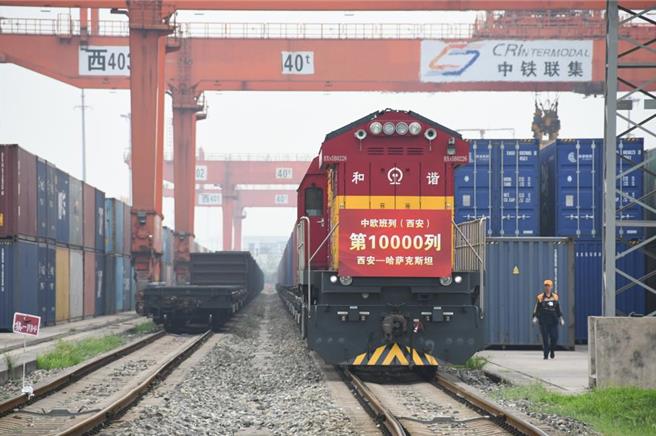 统计大陆长三角中欧班列今年前9月已开行列数年增15.7％。（新华社）