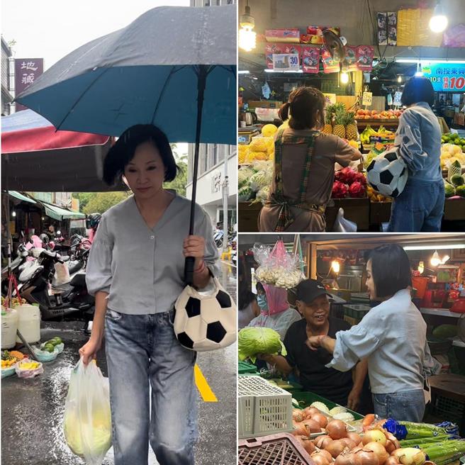 立委柯志恩說，趁風雨未來前到市場採買，高麗菜一斤80元，雖比平常貴一點，仍被搶購一空。（摘自柯志恩臉書）