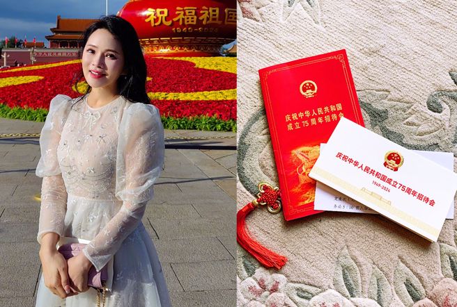 伊能静参加大陆国庆活动，亲写千字文曝心声。（图／翻摄自微博 伊能静）