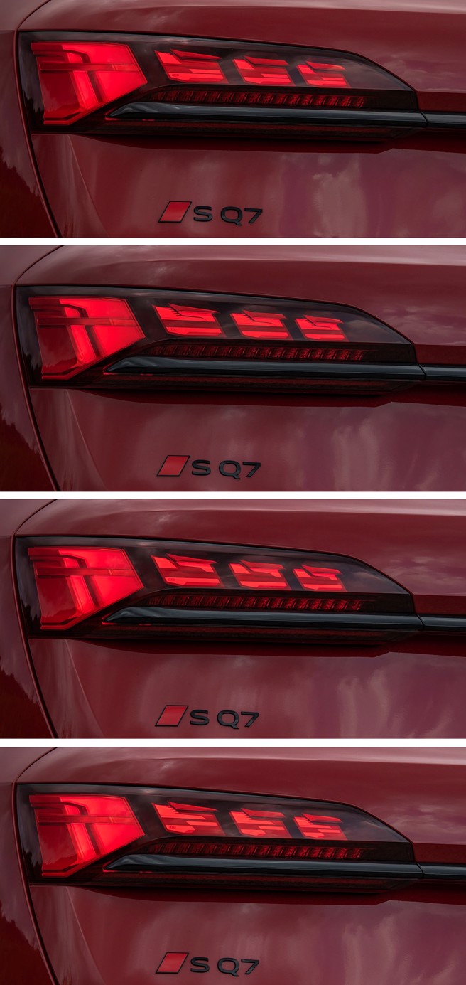 尾灯有4种光形变化。（陈大任摄）