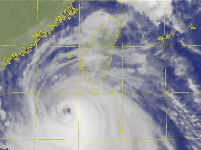 山陀儿强烈颱风来袭，彰化县政府提醒民眾做好防颱准备。（翻摄中央气象署官网／孙英哲彰化传真）