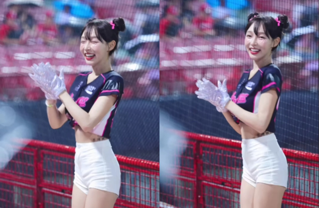 即便被雨水打到闭起眼睛，但林襄依旧展现笑容。（图／林襄IG）