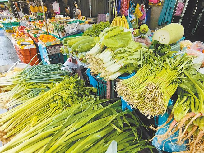 随着山陀儿颱风袭来，市面上的青菜遭到抢购。（示意图／中时资料照）