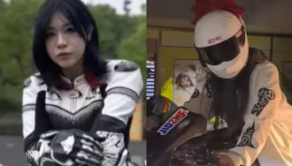 生前喊「頭七回來」！陸19歲重機女網紅一語成讖 高速追撞噴飛亡