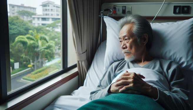 中风爸生活无法自理，非婚生子抢先一步，罗列这些理由获准免除扶养义务。（示意图、与本案无关／AI生成）