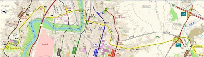 台北捷运东环段CF763标工程范围自Y39站（不含）松仁路底往南穿越拇指山系、万芳交流道、景美溪，至新光路二段衔接南环段Y1动物园站。（台北市捷运局提供／刘彦宜台北传真）