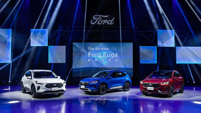 Ford Kuga由Ford欧洲设计中心一手操刀，并领先同级推出Vignale（左起）、Active、ST-Line专属子品牌外观／内装套件，展现「义式轻奢」、「探险征服」、「性能跑格」不同领域的个性化视觉铺陈。（福特六和提供）
