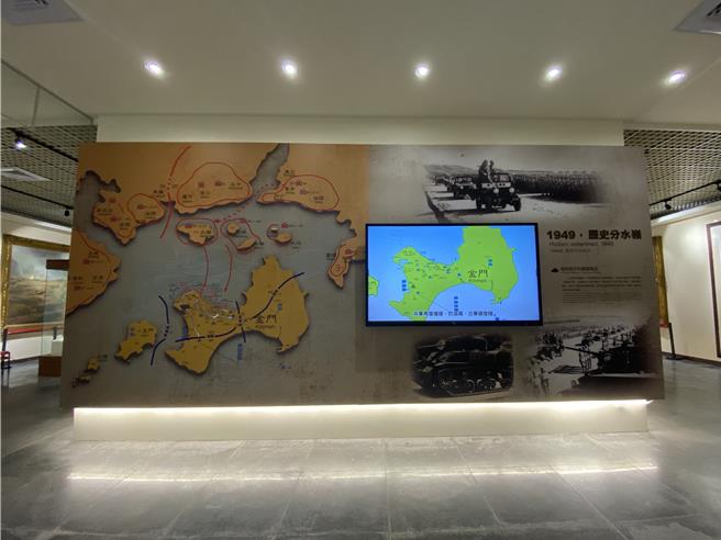 古寧头战史馆为丰富展示内容，去年10月底闭馆整修已完工，原订今日欲举行开幕启用活动，却因山陀儿颱风搅局而取消。(图／金管处提供)