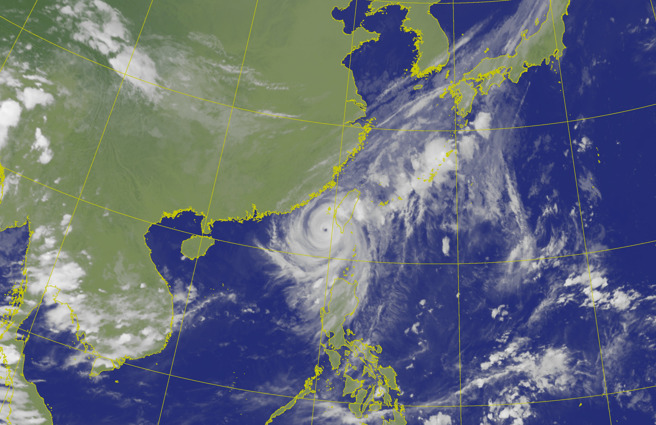 山陀兒颱風最新位置。（翻攝自中央氣象署）