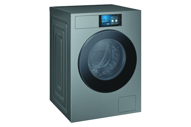 Bespoke AI智慧滾筒洗衣機，深林灰，3萬8900元。（三星提供）