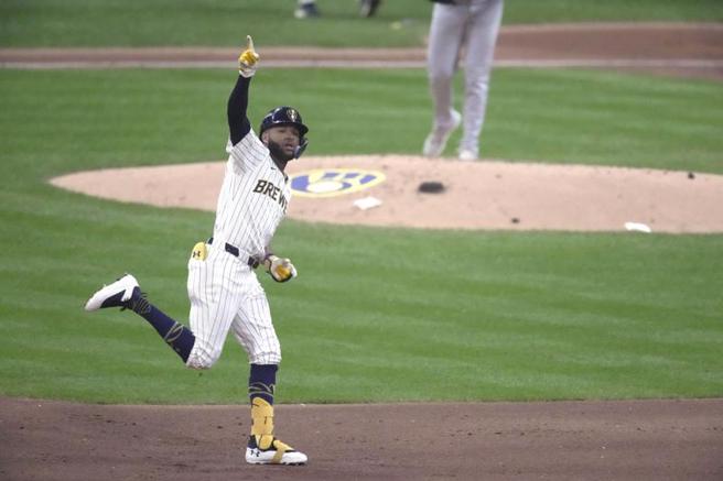 釀酒人隊喬里奧（Jackson Chourio）。（路透）