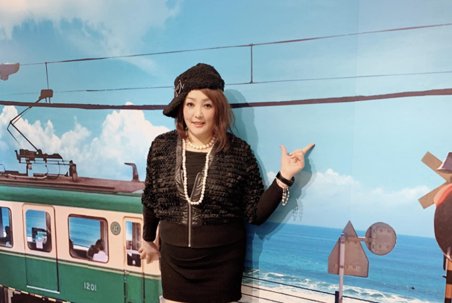 女星凌威威重摔送医才发现罹患糖尿病。（图／摄自FB@谢伊琪）