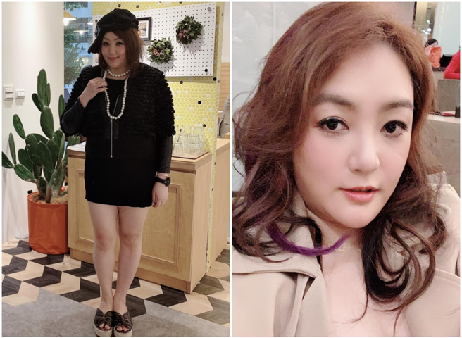 女星凌威威自嘲是「蚂蚁人」，曾经一天喝20杯饮料也无法解渴。（图／摄自FB@谢伊琪）