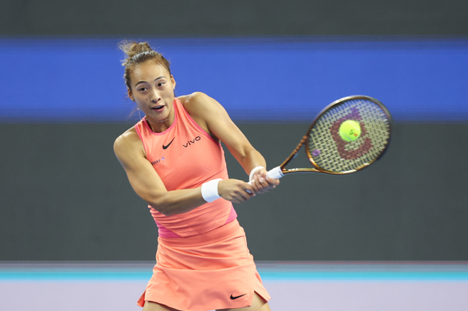 鄭欽文首進中網8強，並取得第38場WTA賽事勝利，刷新生涯紀錄。（圖／