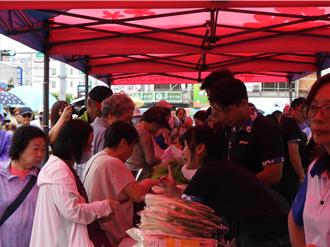 山陀兒颱風斷花蓮農產運輸 吉安農會銅板行銷吸大批採購人潮