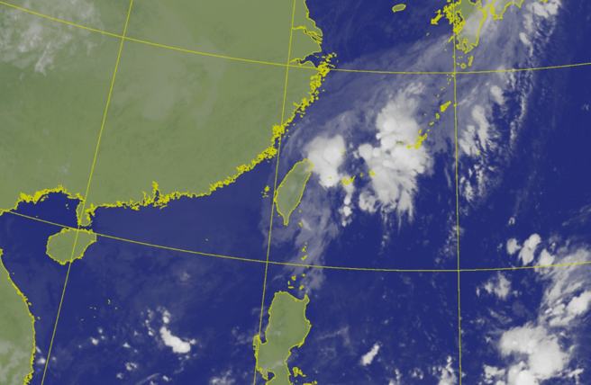 山陀兒於4日凌晨5時減弱為熱帶性低氣壓，成為史上第二個在台灣上空消散的颱風。(圖／氣象署)