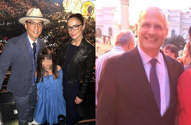 吴彦祖哀悼岳父Gary Selesner过世。（图／翻摄自thelisa_s IG；翻摄自仲华魂微博）