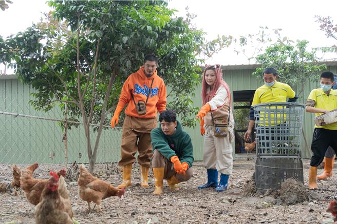 董仔、八弟與Leo王到彰化庇護農場，體驗一日農場工作。（公視台語台提供）