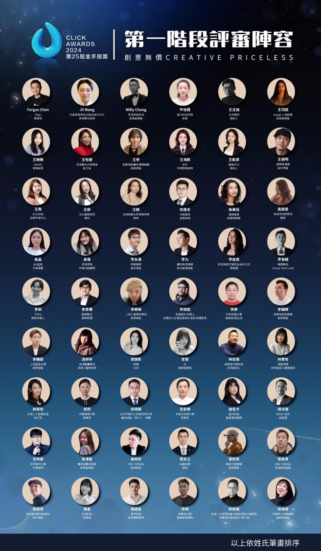 第25届金手指奬第一阶段评审团（图/金手指奬）