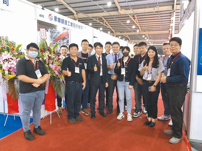 铸造公会厂商参加2023台中自动化机械展，衝刺业绩。图／庄富安