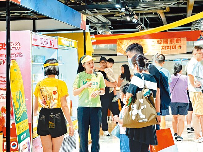 宏匯广场韩国展同于周年庆首日登场。（宏匯广场提供）