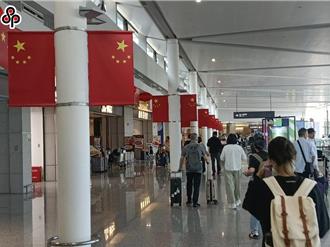 陸十一假期過半 上海浦東機場入境外籍人員年增73％
