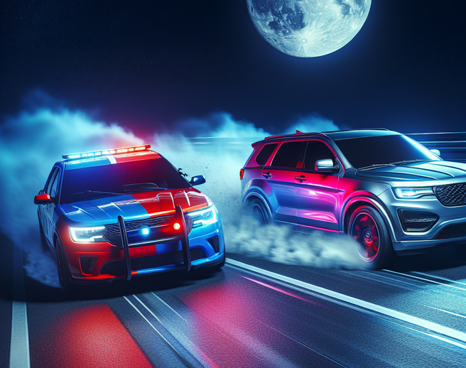 休旅车突然失控，以时速直逼200公里的速度在公路上狂飙。（示意图／AI生成图）