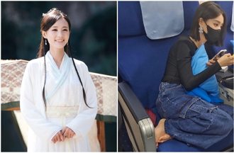 「最美黃蓉」女星搭機光腳丫挨轟　網怒：沒公德心不衛生