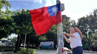 新營國慶旗海飄揚 南市議員自掏腰包添喜慶
