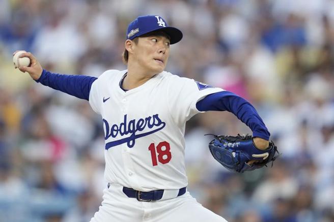 道奇队山本由伸。（美联社）