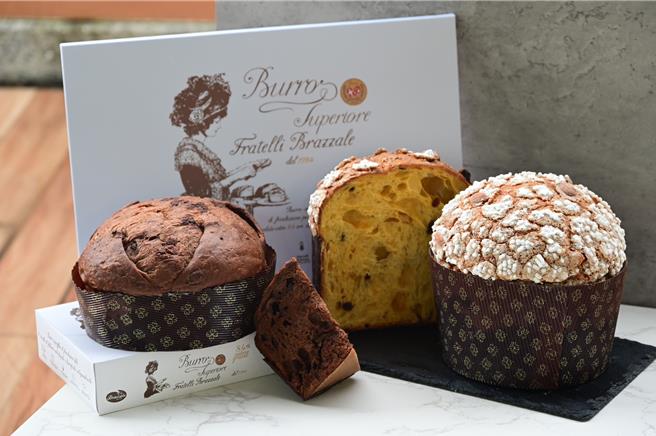 世界潘納朵尼冠軍、發酵學大師Aniello di Caprio來台交流製作潘納朵尼之技術，並選用「柏札萊84％無鹽發酵奶油」製作。（巧舜企業提供）