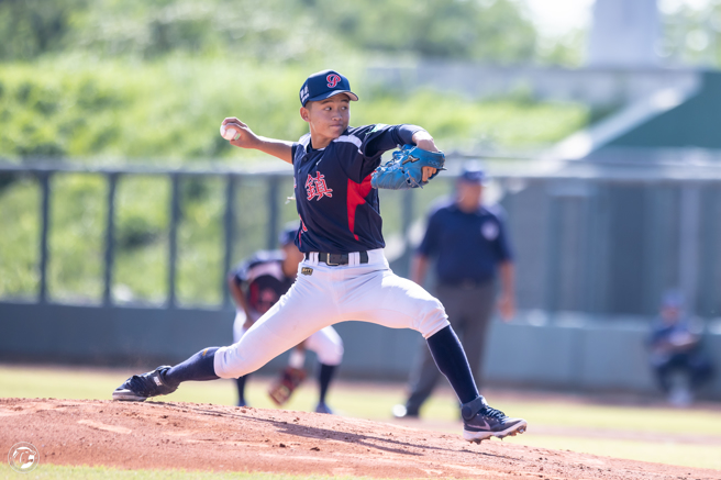平鎮高中先發投手李星翰。（中華棒協提供）