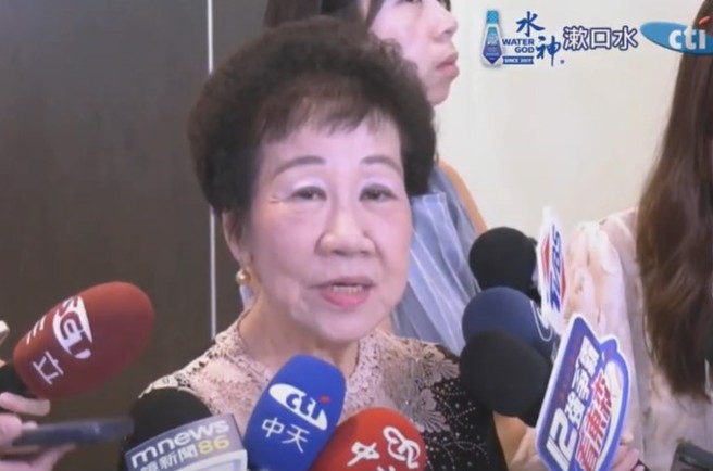 前副总统吕秀莲。（取自中天新闻）