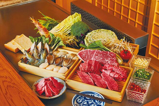 SOGO忠孝馆季乐和牛铁板烧，同为初鱼集团新品牌，季套餐A5和牛厚切牛排等，838元。（SOGO提供）