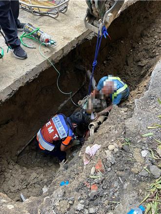 台南新營工地坍方意外   越籍工人「半身遭土埋住」獲救